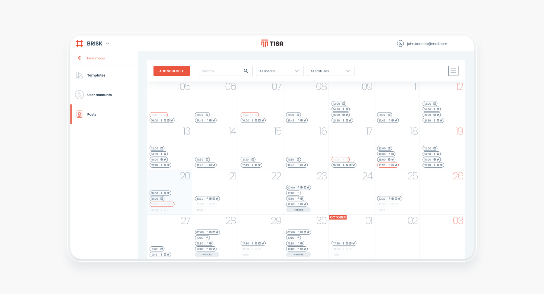 The look of BRISK thanks to Design System prepared by HeroDOT for TISA.