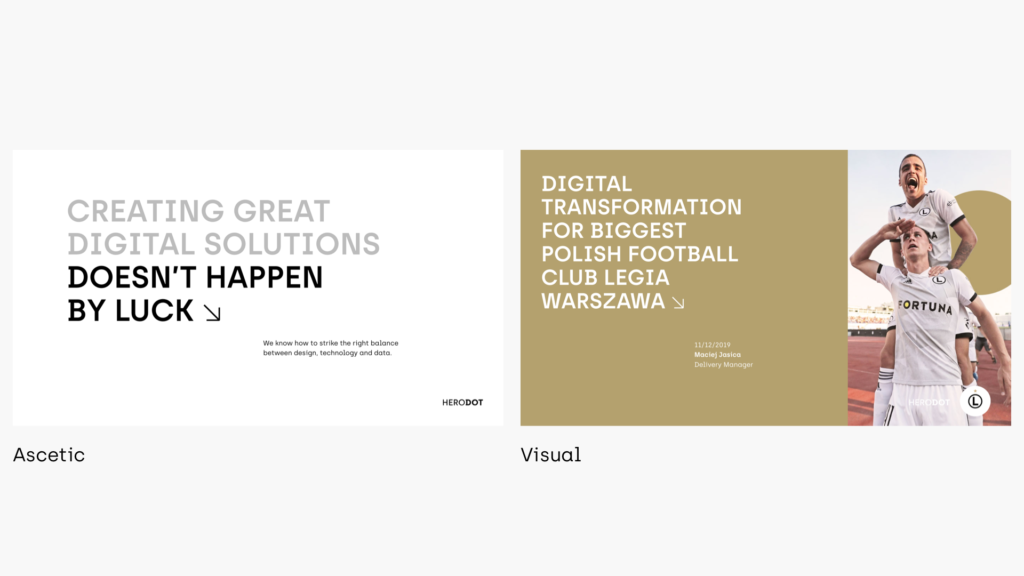 herodot brand presentation templates - ascetic and visual