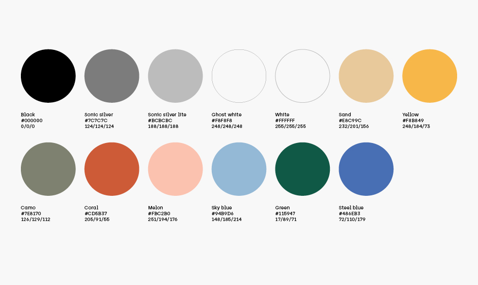 primary brand colour palette herodot